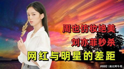 中国明星网红对比图文案